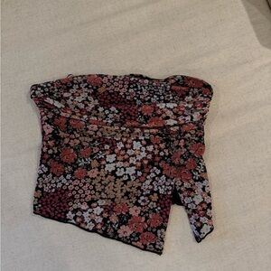 Floral Strapless Top